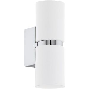 EGLO Passa - Wandlamp - 2 Lichts - Chroom, Wit