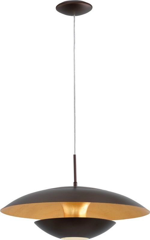 EGLO - Nuvano - Hanglamp - Donkerbruin - Staal - E27 Fitting