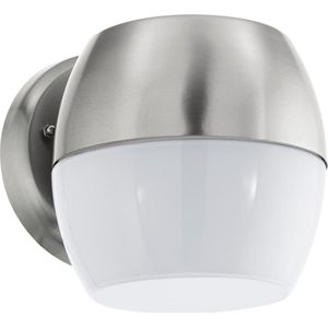 EGLO Oncala - Buitenverlichting - IP44 - Wandlamp - 1 Lichts - Roestvast Staal - Wit