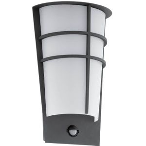 EGLO Breganzo 1 - Buitenverlichting - IP44 - Wandlamp - 2 Lichts - Antraciet - Wit