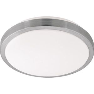 Olucia Emado - Industriële Plafondlamp - Metaal - Roze;Wit - Rond - 30