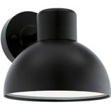 EGLO Buitenwandlamp Entrimo, 1-lichts buitenlamp, wandlamp van verzinkt staal, kleur: zwart, fitting: E27, IP44