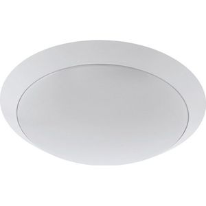 EGLO LED Outdoor plafondlamp Pilone, 1-vlammige buitenlamp voor muur en plafond, plafondlamp van staal en kunststof, kleur: wit, IP44