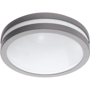 EGLO Connect LED buitenarmatuur - LOCANA-C - wand/plafondlamp - zilver - Ø 260 mm - 14W