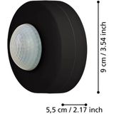 EGLO - Detect me 6 - Bewegingssensor - Zwart - Kunststof - IP44