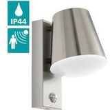 EGLO Caldiero - wandlamp met sensor - roestvast staal/wit