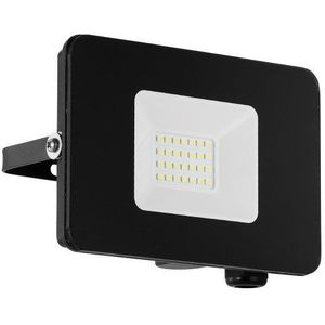 EGLO LED buitenspot Faedo 3, 1 lichtpunt, muurspot van aluminium, kleur: zwart, glas: helder, 20 watt, IP65