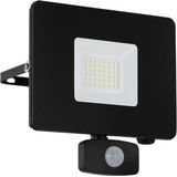 Eglo Buitenwandlamp Zwart Faedo 3 30W Sensor