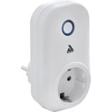 EGLO Connect PLUG, Smart Home-stekker, stopcontact met energiemeter, bluetooth-accessoire voor EGLO Connect-systeem. Materiaal: kunststof, kleur: wit.