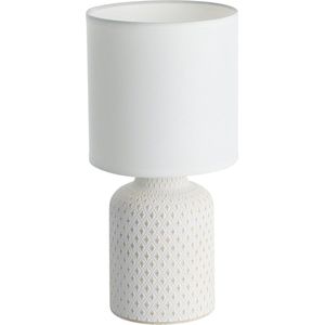 Eglo - BELLARIVA - Tafellamp - Crème/Wit - Keramiek - Ø15 cm