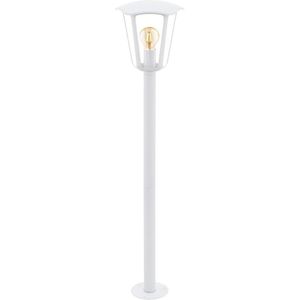 EGLO Monreale Outdoor-vloerlamp van gegoten aluminium en kunststof, 1-lichts, kleur: wit, fitting: E27, IP44