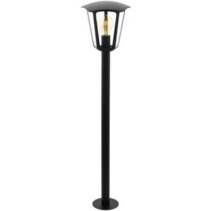 EGLO Monreale Outdoor-vloerlamp van gegoten aluminium en kunststof, 1-lichts, kleur: zwart, fitting: E27, IP44