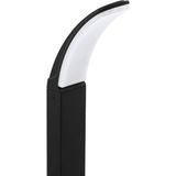 EGLO Fiumicino Led-buitenlamp, 1-lichts buitenlamp, bolderlamp van aluminium, kunststof, kleur: zwart, wit, IP44