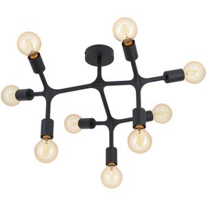 EGLO Bocadella 1 Plafondlamp - E27 - Ø 64 cm - Zwart