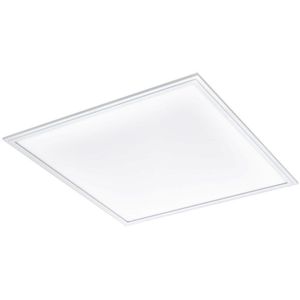 EGLO Plafondlamp Salobrena-M met bewegingssensor en schemersensor, led-paneel van aluminium en kunststof, lamp plafond in wit, plafondverlichting, vloerlamp neutraal wit, 60 x 60 cm