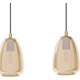 EGLO - Alobrase - Hanglamp - Geelkoper - Staal en Glas - Verstelbare Hoogte
