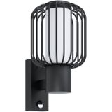 EGLO Ravello Wandlamp Buiten - E27 - 32 cm - Sensor - Zwart/Wit