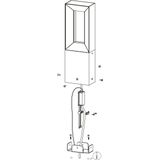 EGLO Sokkellamp led Riforano, 2-lichts staande buitenlamp, lamp buiten van gegoten zwart aluminium en wit kunststof, buitenverlichting warm wit, IP44