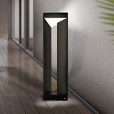 EGLO Nembro Led-buitenlamp, 1 lichtpunt, modern, led-vloerlamp van gegoten aluminium in zwart en kunststof in wit, warmwit, IP44