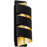 EGLO - Elizondo Wandlamp - Zwart/Goud - E14 - 27 cm