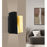 EGLO Falicetto Wandlamp - Zwart/Goudkleurig - Staal - E27