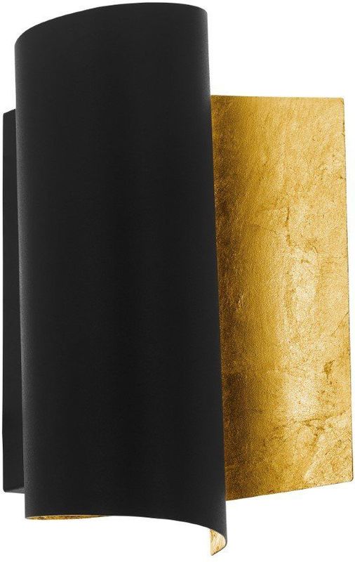 EGLO Falicetto Wandlamp - Zwart/Goudkleurig - Staal - E27