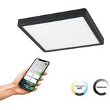 EGLO connect.z - Fueva-Z Opbouwlamp - Zwart - Wit - Instelbaar Licht - Dimbaar