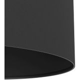 EGLO Stehlampe MASERLO 1, ohne Leuchtmittel, Stehleuchte aus Stahl und Textil, in Schwarz, mit Tritt-Schalter, E27