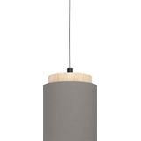 EGLO - Albariza - Hanglamp - Zwart/Bruin/Goud - E27 - Ø 16 cm
