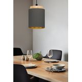 EGLO - Albariza - Hanglamp - Zwart/Bruin/Goud - E27 - Ø 16 cm