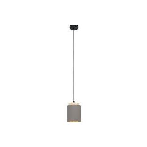 EGLO - Albariza - Hanglamp - Zwart/Bruin/Goud - E27 - Ø 16 cm