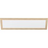 EGLO - Piglionasso - Plafondlamp - Lichtbruin - Hout - LED-paneel