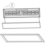 EGLO - Piglionasso - Plafondlamp - Lichtbruin - Hout - LED-paneel