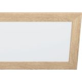 EGLO - Piglionasso - Plafondlamp - Lichtbruin - Hout - LED-paneel