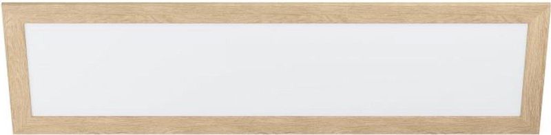 EGLO - Piglionasso - Plafondlamp - Lichtbruin - Hout - LED-paneel