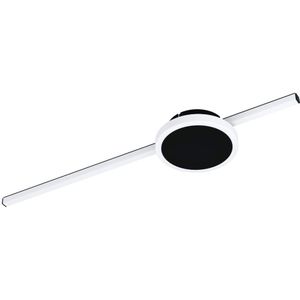 EGLO - Sarginto - Plafondlamp - Zwart - Metaal en Kunststof - 2-lichts