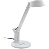 EGLO Banderalo Tafellamp - Wit - LED - Dimbaar - Inclusief Draadloze Oplader