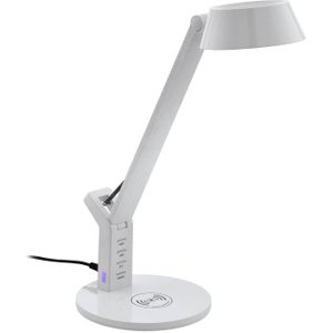 EGLO Banderalo Tafellamp - Wit - LED - Dimbaar - Inclusief Draadloze Oplader