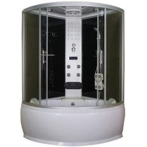 Badstuber - TR25 - Douchecabine - Zwart - 130x130x228cm - Compleet met Bad