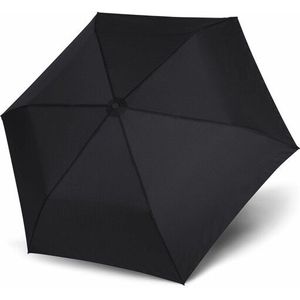 Doppler Zero Zakparaplu, 99 liter, compacte paraplu met vlieggewicht, extra groot (effen zwart)