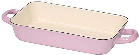 Riess - 0049-006 - Koekenpan - Pastelroze - Rechthoekig - 25,5 x 16,5 cm