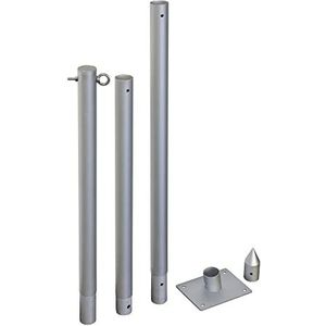 Windhager - 10705 - Zonnezeilpalen - Roestvrij - Stalen Mast - Opstelstang