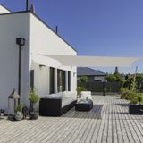 Windhager zeil luifel rechthoek 2 x 3 m, zonwering voor tuin & terras, UV-en weerbestendig, crème, 10735