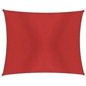 Windhager Zonnezeil Cannes rechthoekig 2 x 3 m, zonwering voor tuin en terras, uv- en weerbestendig, rood, 10777