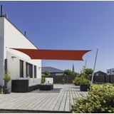 Windhager Zonnezeil Cannes rechthoekig 3 x 4 m, zonwering voor tuin en terras, uv- en weerbestendig, rood, 10778