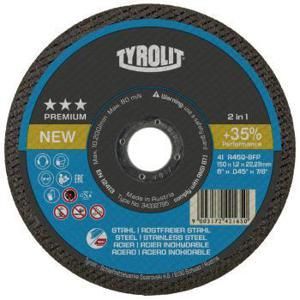 Tyrolit Premium*** doorslijpschijf - voor haakse slijpers  - model 41 - 230 x 1,9 x 22,2 mm - A46Q-BFP