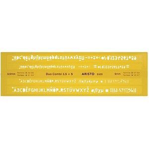 ARISTO Schriftschablone gelb