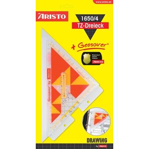 10 x Aristo Zeichendreieck TZ-Dreieck Acryl 250mm glasklar