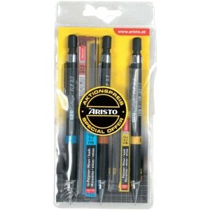 Aristo vulpotlodenset - HB - 0.35 / 0.5 / 0.7mm - met potloodstiftjes - AR-23559