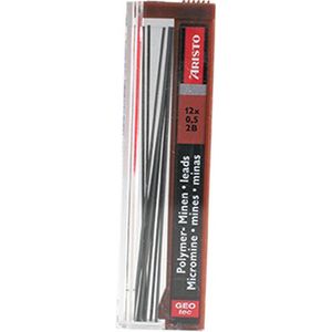 12 x Aristo Feinminen 0,5mm 2B VE=12 Stück